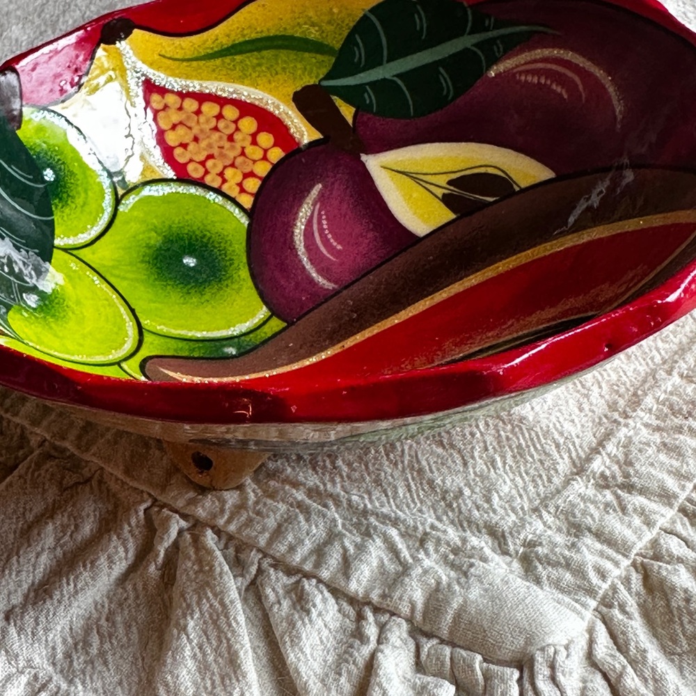 Mexico Colorful Guacamole Ceramic Bowl